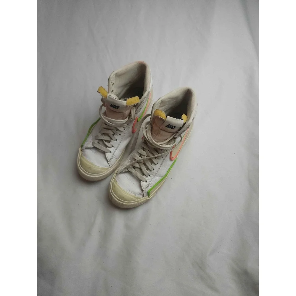 Nike Blazer Mid 77‎ D/MS/X White Neon Pink Lime Green DC1746-100 Mens 7